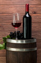 Wine Glass Bottle Barrel